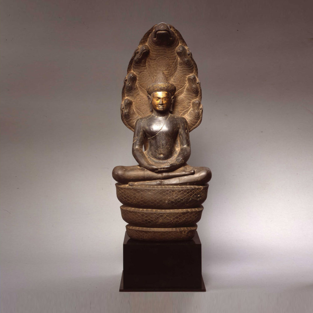 Stone naga Buddha