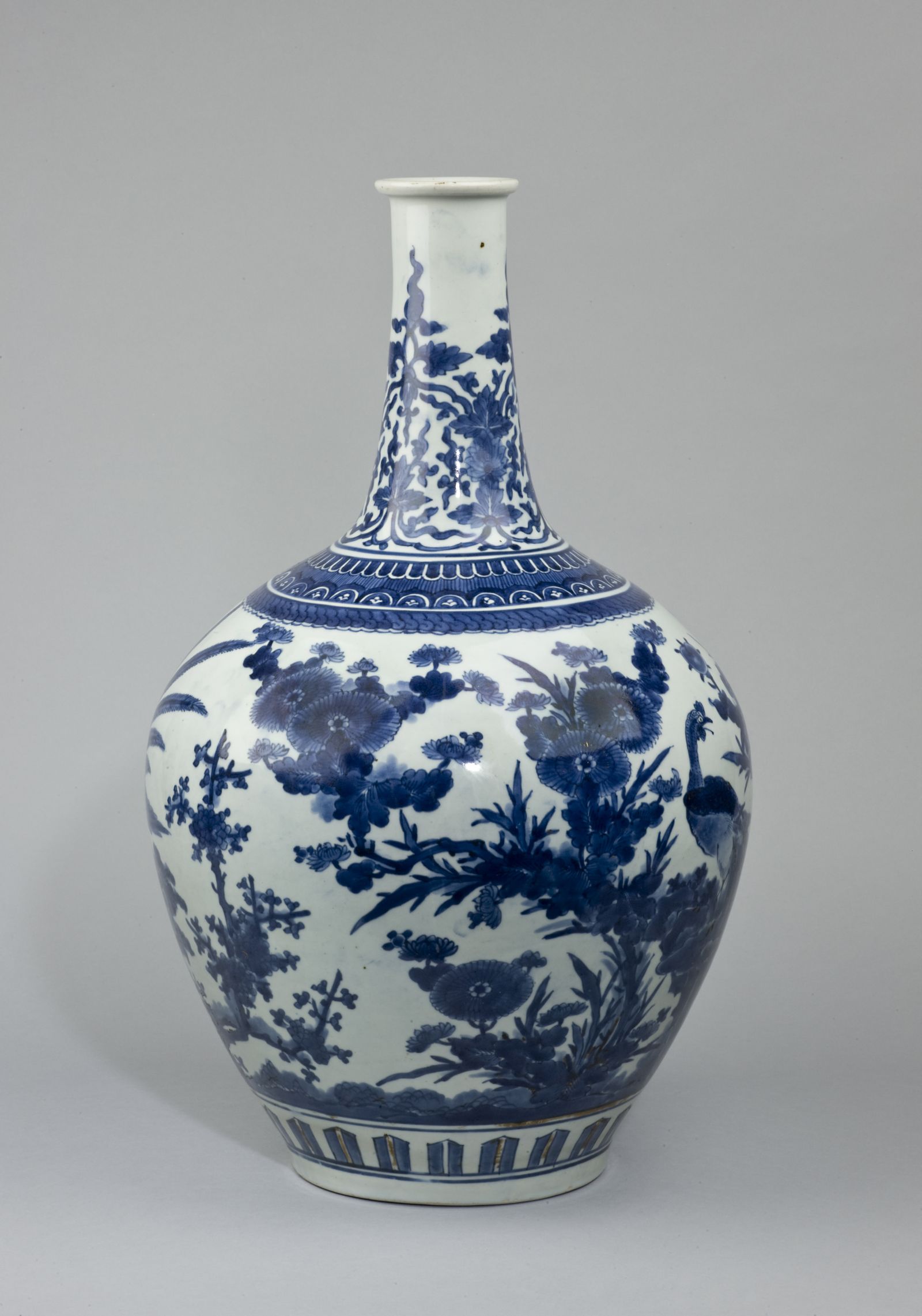 Details about   Arita Hasami yaki porcelain Water Oil Dressing Pot Bottle Vase Bird Motif Japan